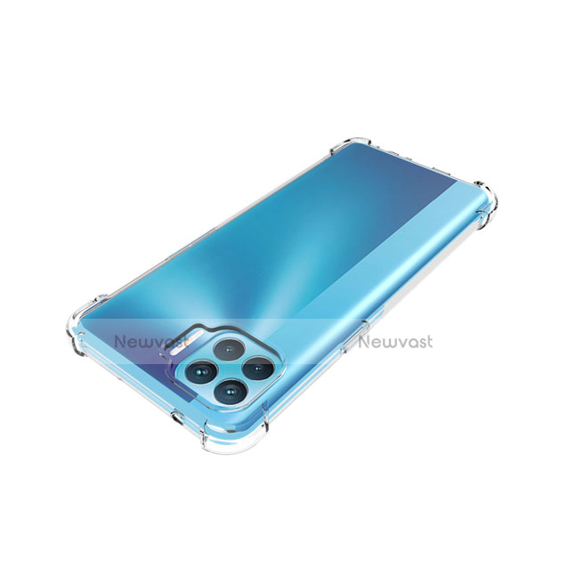 Ultra-thin Transparent TPU Soft Case Cover for Oppo A93 Clear