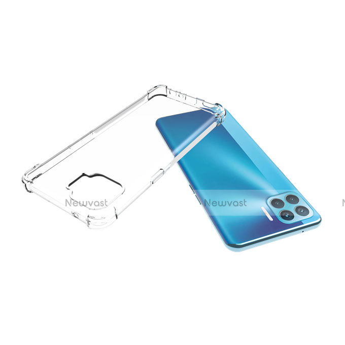 Ultra-thin Transparent TPU Soft Case Cover for Oppo A93 Clear