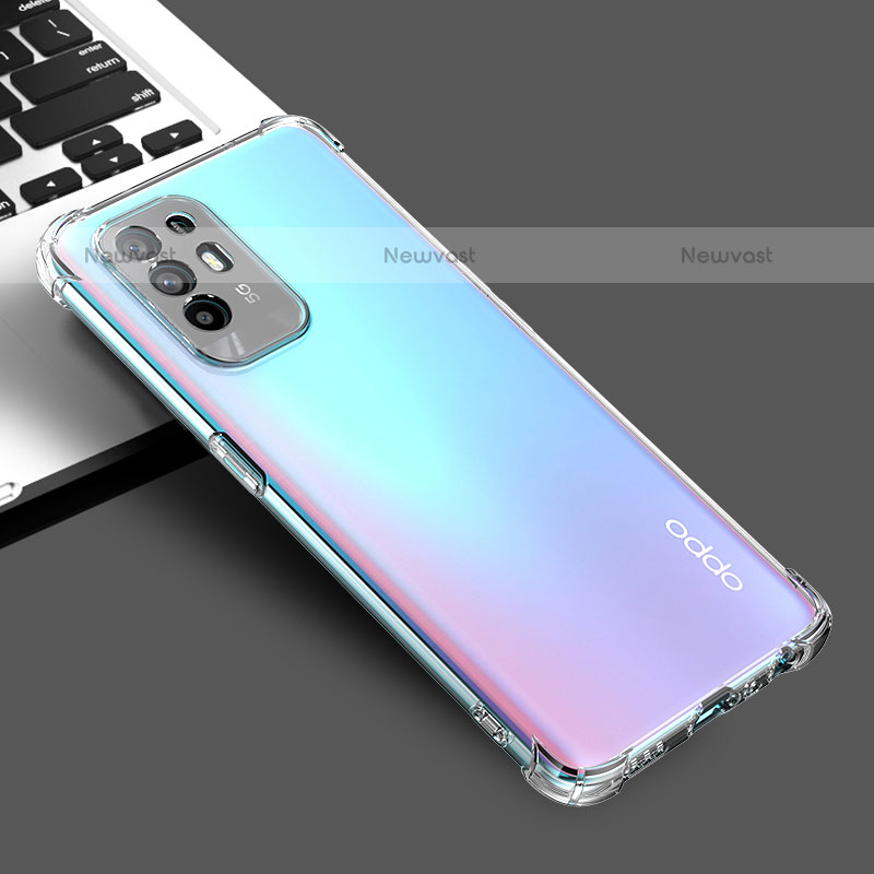 Ultra-thin Transparent TPU Soft Case Cover for Oppo A95 5G Clear