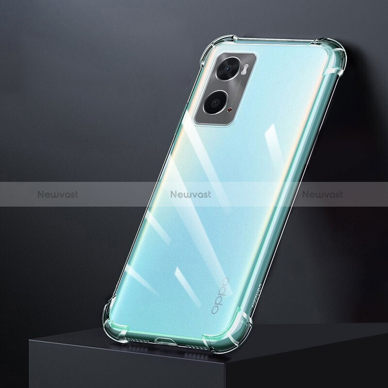 Ultra-thin Transparent TPU Soft Case Cover for Oppo A96 4G Clear