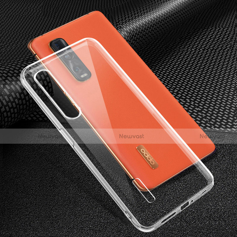 Ultra-thin Transparent TPU Soft Case Cover for Oppo Find X2 Pro Clear
