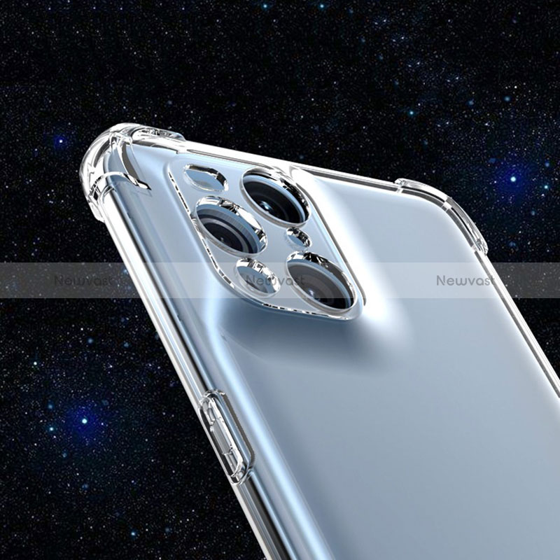 Ultra-thin Transparent TPU Soft Case Cover for Oppo Find X3 5G Clear