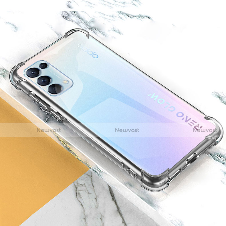 Ultra-thin Transparent TPU Soft Case Cover for Oppo Find X3 Lite 5G Clear