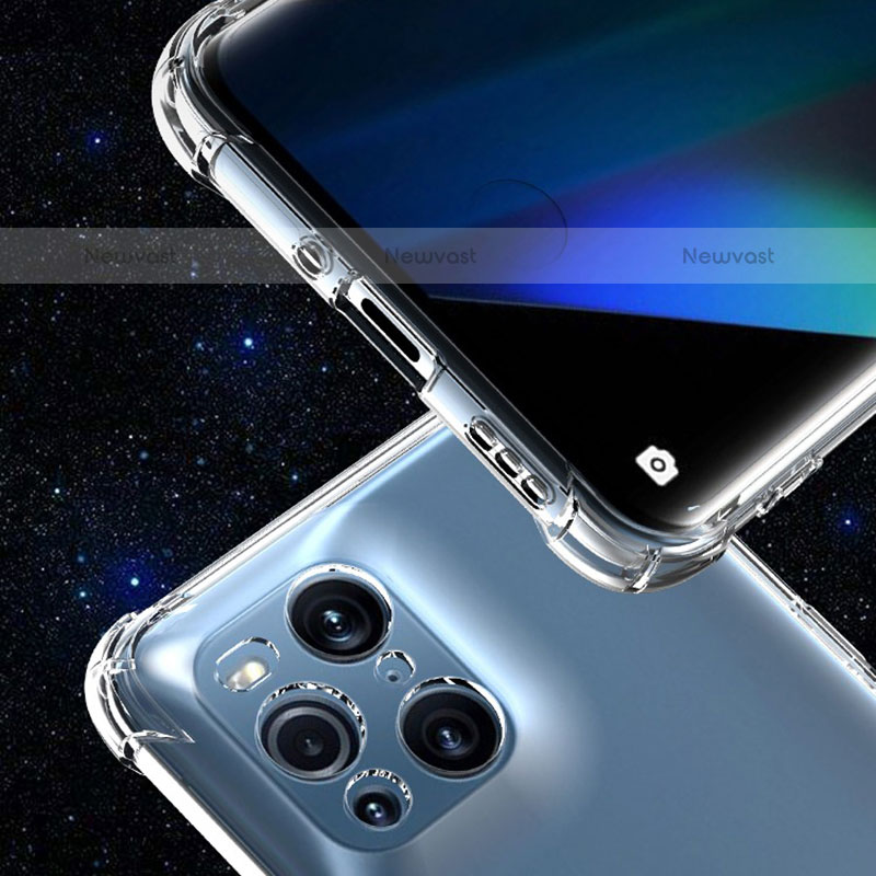 Ultra-thin Transparent TPU Soft Case Cover for Oppo Find X3 Pro 5G Clear