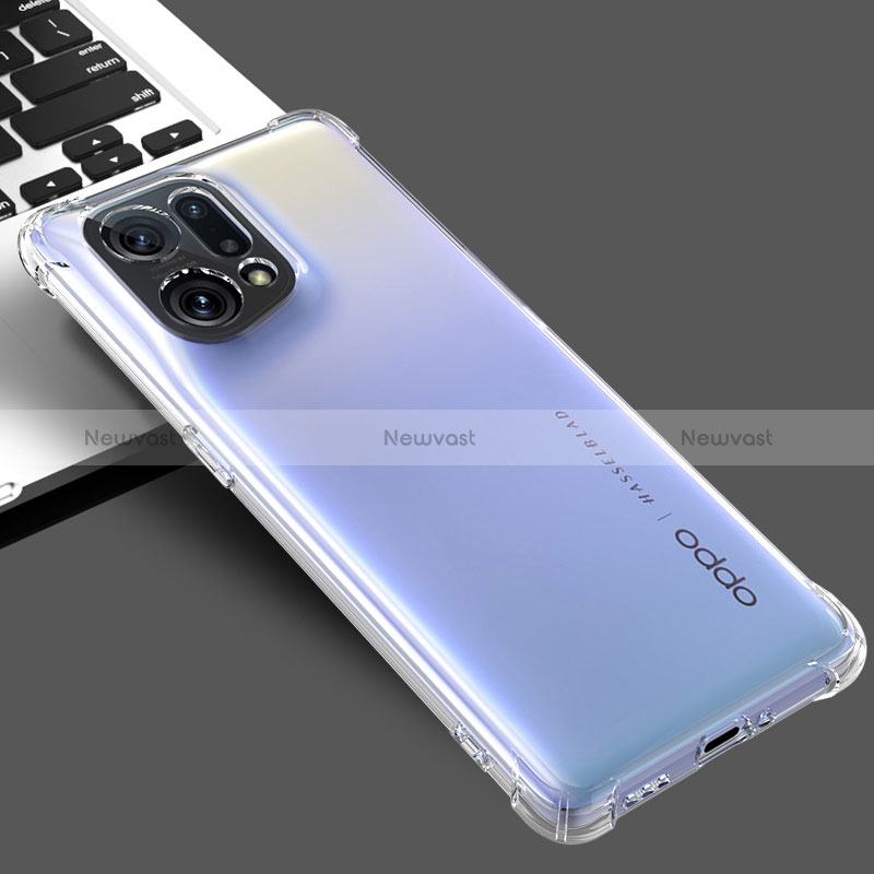 Ultra-thin Transparent TPU Soft Case Cover for Oppo Find X5 5G Clear