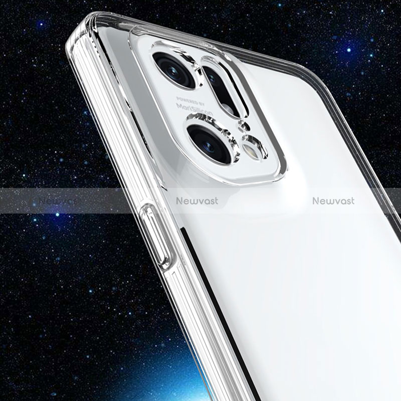 Ultra-thin Transparent TPU Soft Case Cover for Oppo Find X5 5G Clear