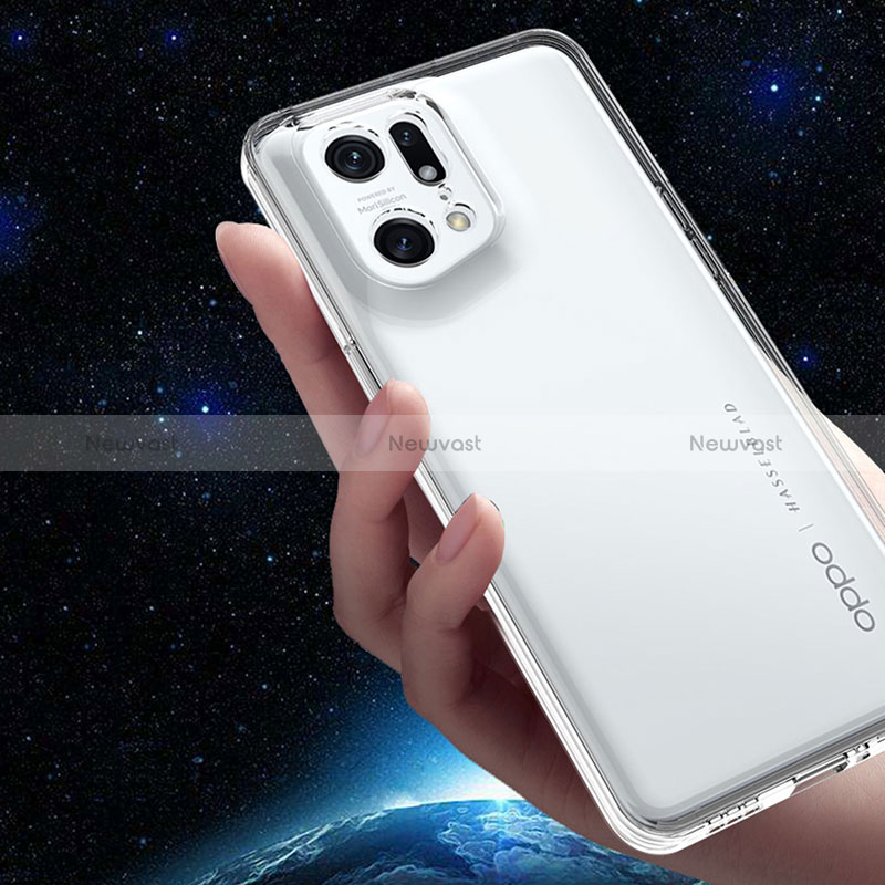 Ultra-thin Transparent TPU Soft Case Cover for Oppo Find X5 5G Clear