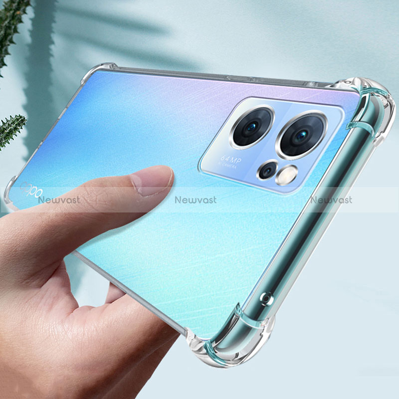 Ultra-thin Transparent TPU Soft Case Cover for Oppo Find X5 Lite 5G Clear