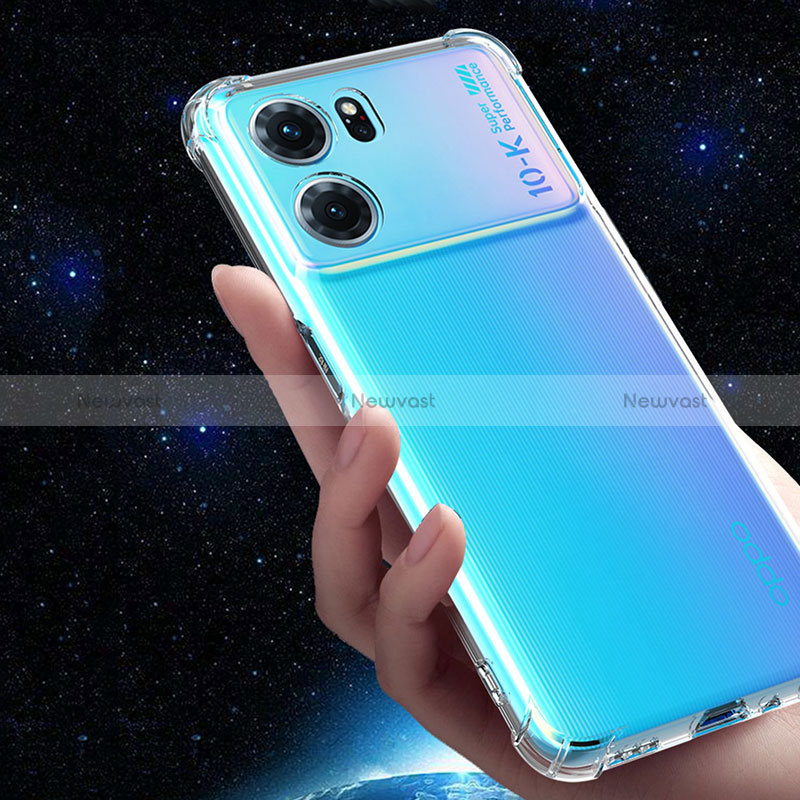 Ultra-thin Transparent TPU Soft Case Cover for Oppo K10 5G Clear