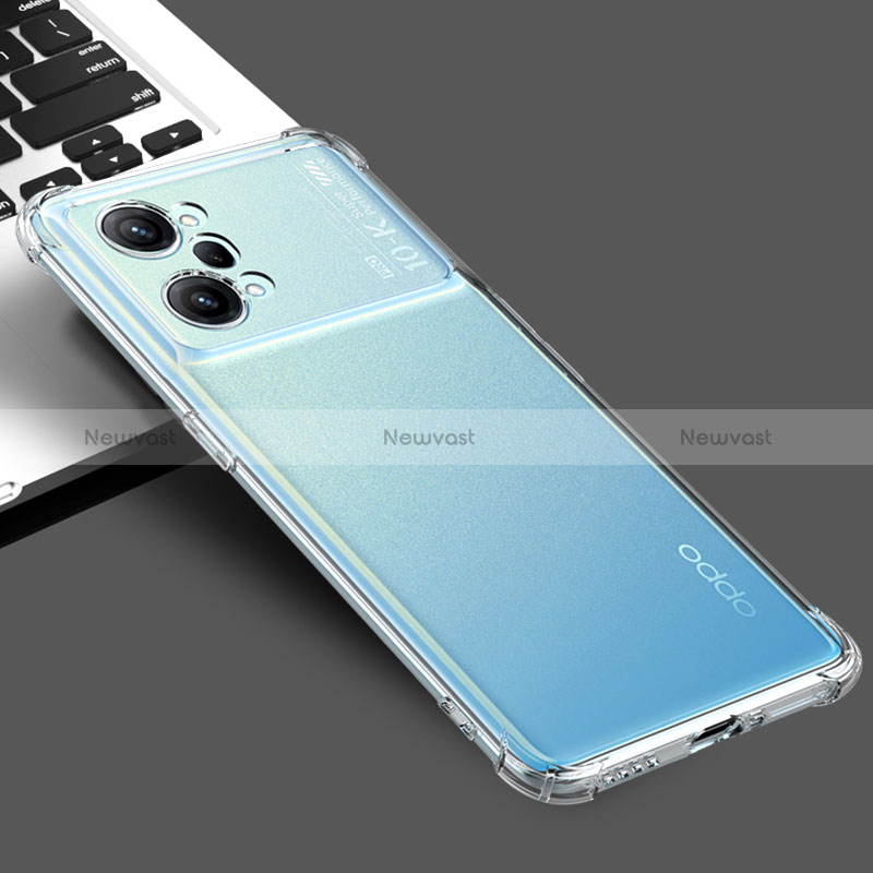 Ultra-thin Transparent TPU Soft Case Cover for Oppo K10 Pro 5G Clear