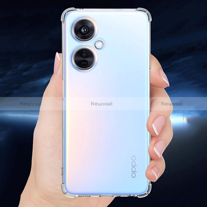 Ultra-thin Transparent TPU Soft Case Cover for Oppo K11x 5G Clear