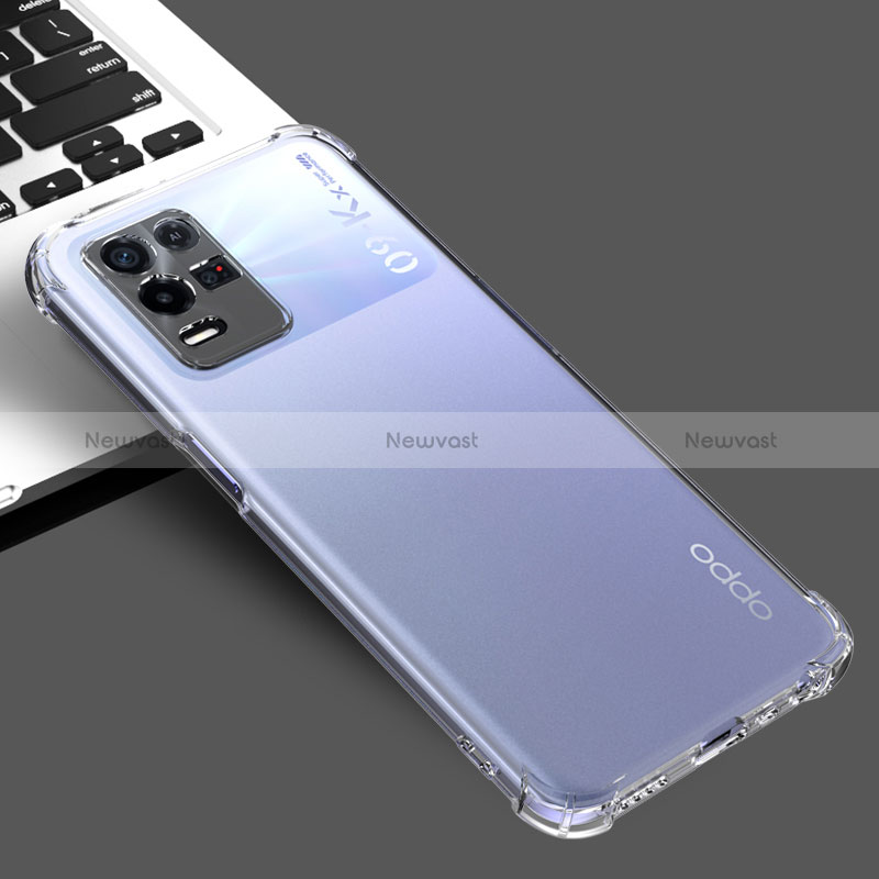 Ultra-thin Transparent TPU Soft Case Cover for Oppo K9X 5G Clear