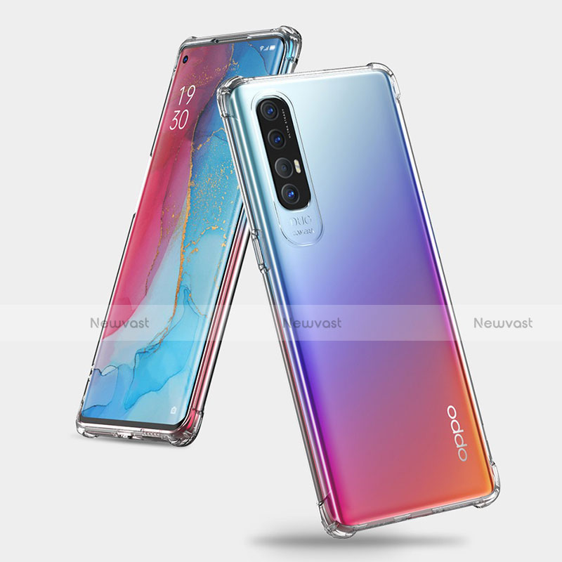 Ultra-thin Transparent TPU Soft Case Cover for Oppo Reno3 Pro Clear