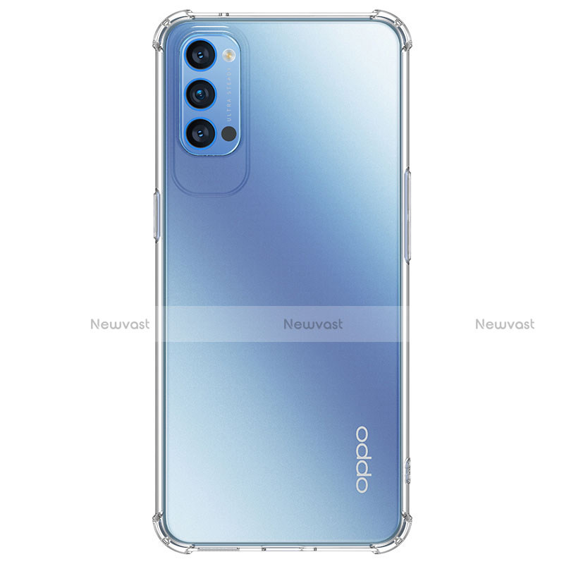 Ultra-thin Transparent TPU Soft Case Cover for Oppo Reno4 Pro 5G Clear