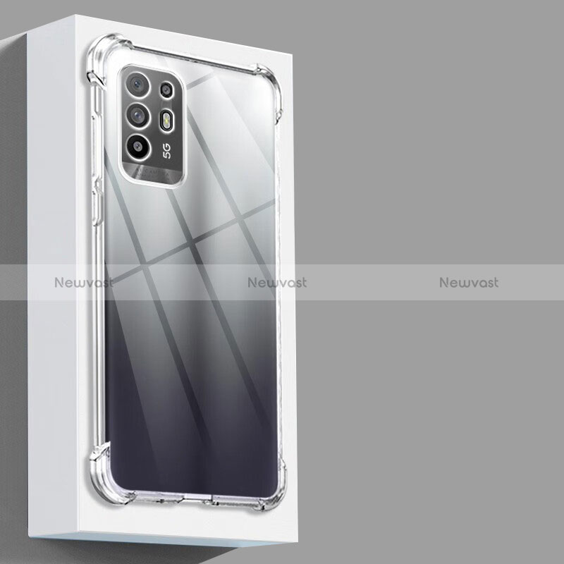 Ultra-thin Transparent TPU Soft Case Cover for Oppo Reno5 Z 5G Clear