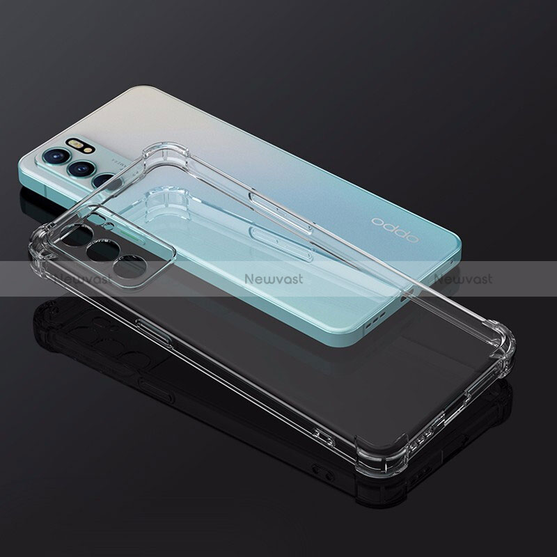 Ultra-thin Transparent TPU Soft Case Cover for Oppo Reno6 5G Clear