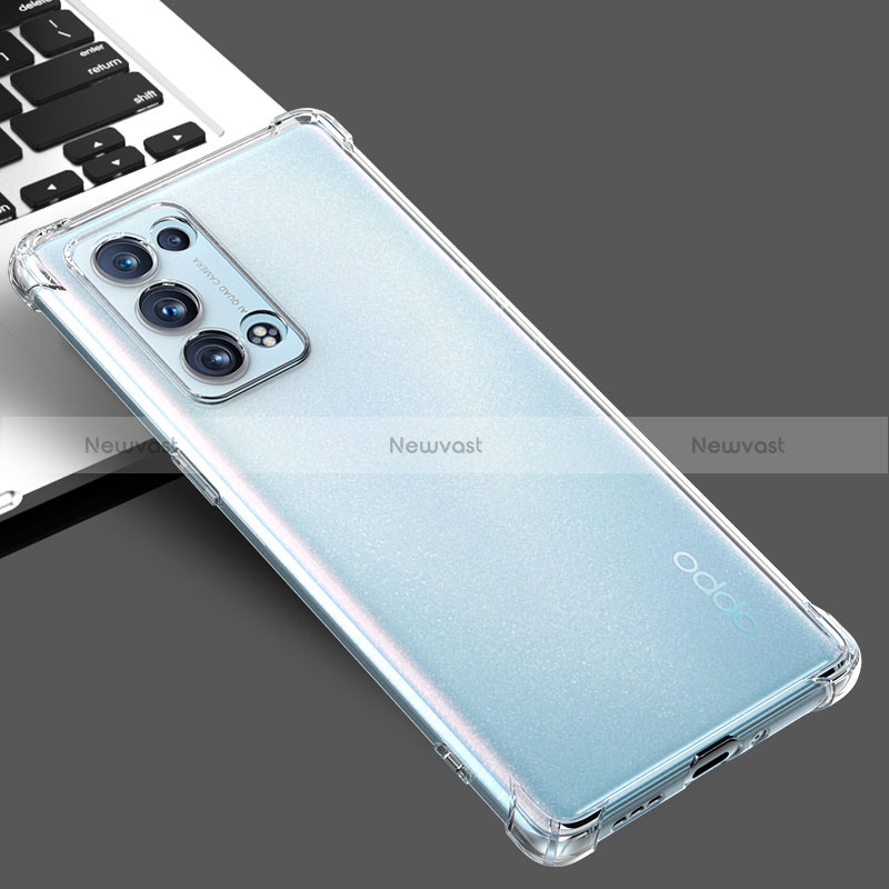 Ultra-thin Transparent TPU Soft Case Cover for Oppo Reno6 Pro+ Plus 5G Clear