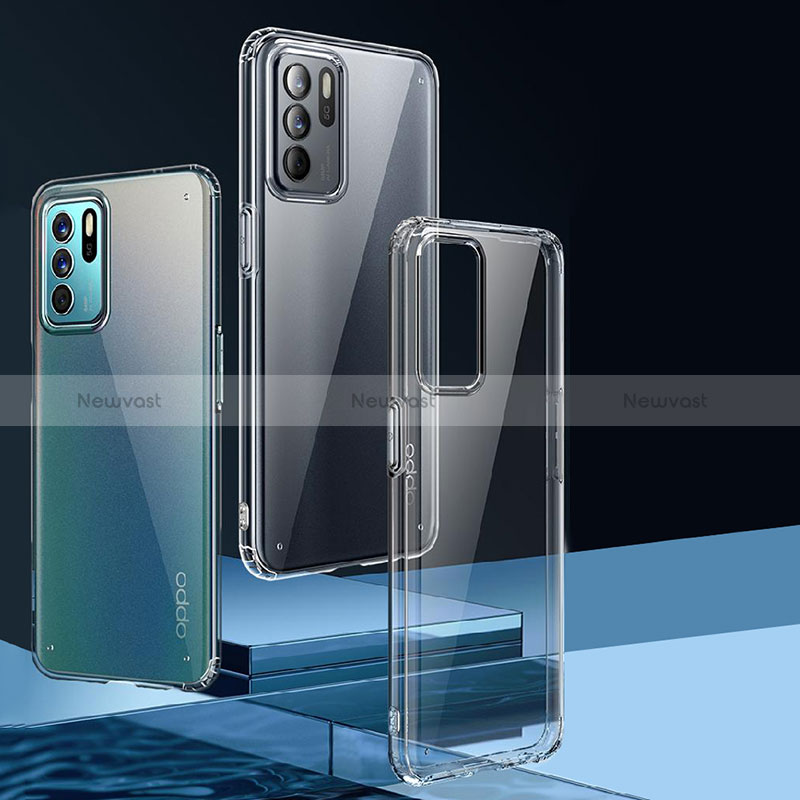 Ultra-thin Transparent TPU Soft Case Cover for Oppo Reno6 Z 5G Clear