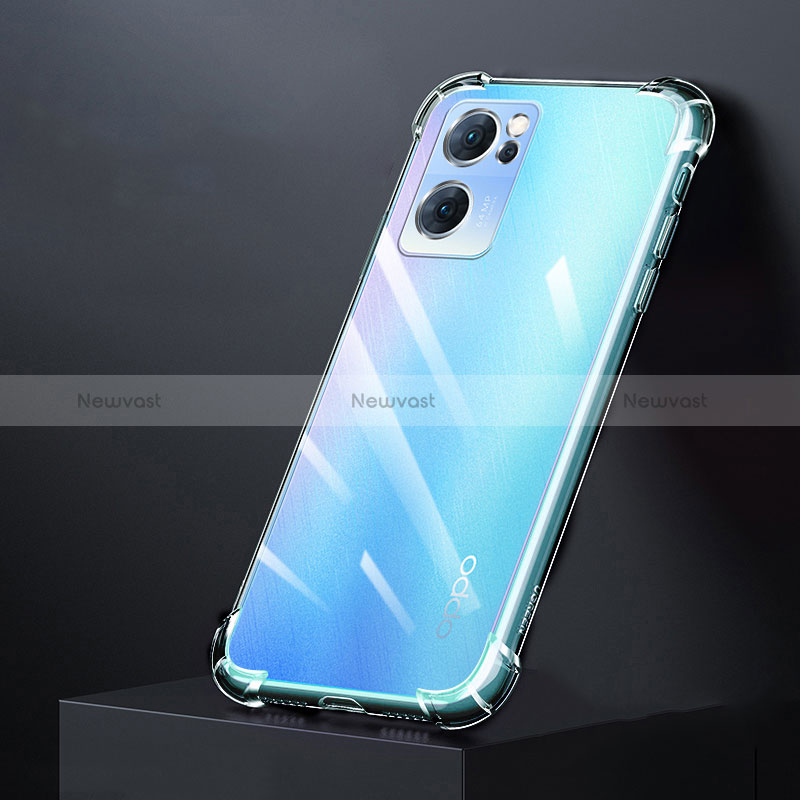 Ultra-thin Transparent TPU Soft Case Cover for Oppo Reno7 5G Clear