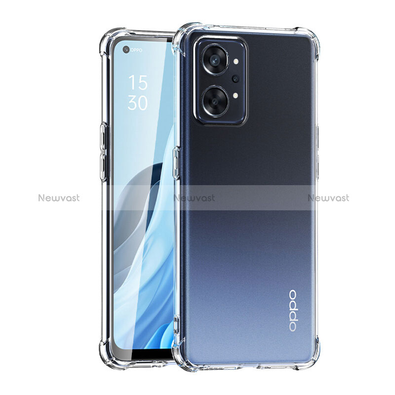 Ultra-thin Transparent TPU Soft Case Cover for Oppo Reno7 A Clear