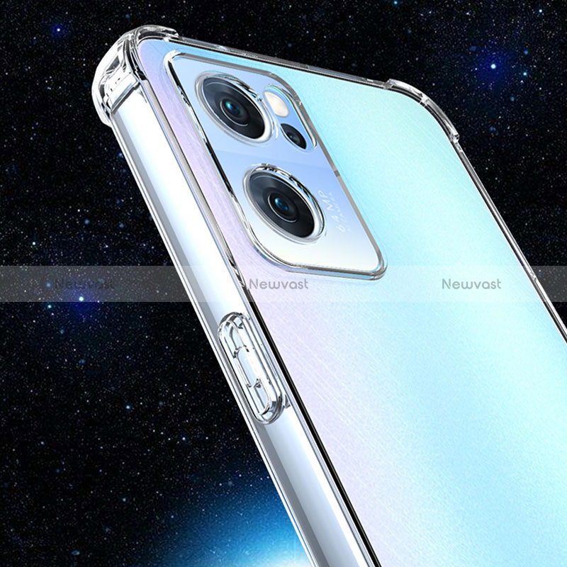 Ultra-thin Transparent TPU Soft Case Cover for Oppo Reno7 Pro 5G Clear