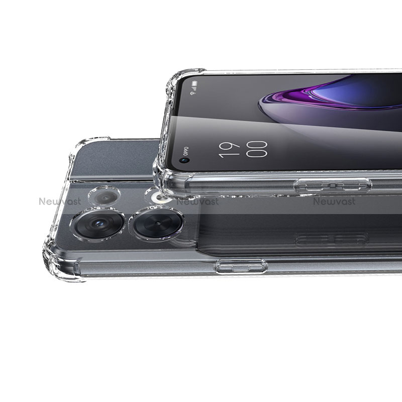 Ultra-thin Transparent TPU Soft Case Cover for Oppo Reno8 Pro+ Plus 5G Clear