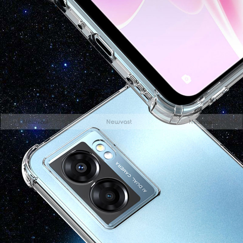 Ultra-thin Transparent TPU Soft Case Cover for Realme Q5i 5G Clear