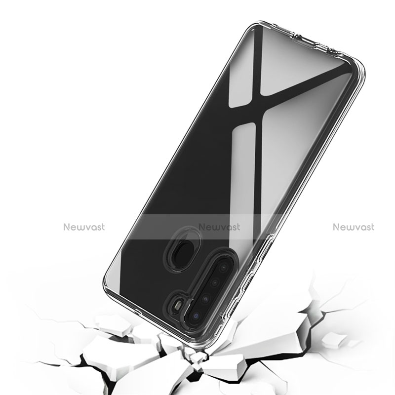 Ultra-thin Transparent TPU Soft Case Cover for Samsung Galaxy A21 Clear