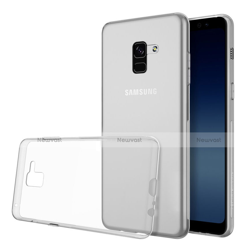 Ultra-thin Transparent TPU Soft Case Cover for Samsung Galaxy A8 (2018) Duos A530F Clear