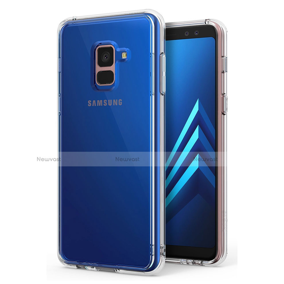Ultra-thin Transparent TPU Soft Case Cover for Samsung Galaxy A8+ A8 Plus (2018) Duos A730F Clear