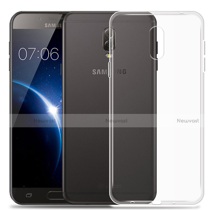 Ultra-thin Transparent TPU Soft Case Cover for Samsung Galaxy J7 Plus Clear