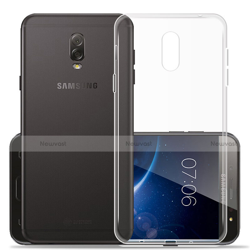 Ultra-thin Transparent TPU Soft Case Cover for Samsung Galaxy J7 Plus Clear