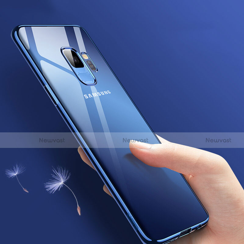Ultra-thin Transparent TPU Soft Case Cover for Samsung Galaxy S9 Blue