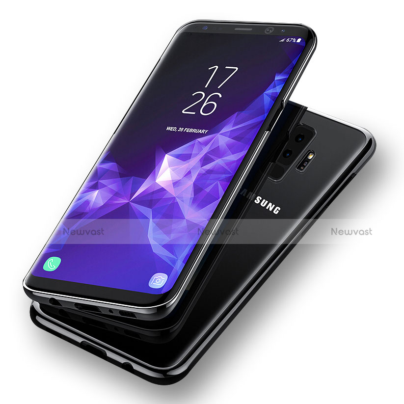 Ultra-thin Transparent TPU Soft Case Cover for Samsung Galaxy S9 Plus Black