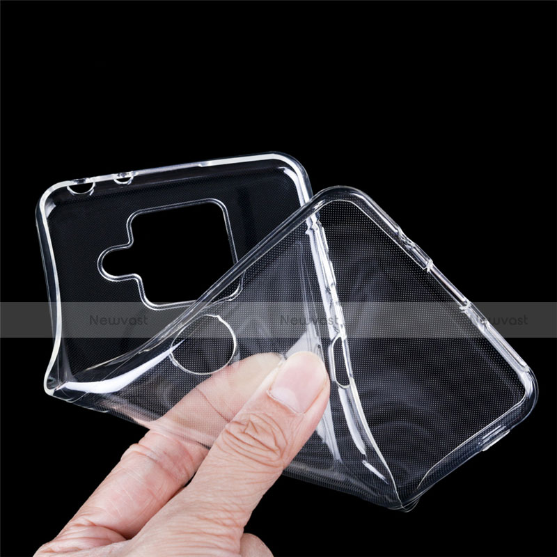 Ultra-thin Transparent TPU Soft Case Cover for Sharp AQUOS Sense4 Plus Clear