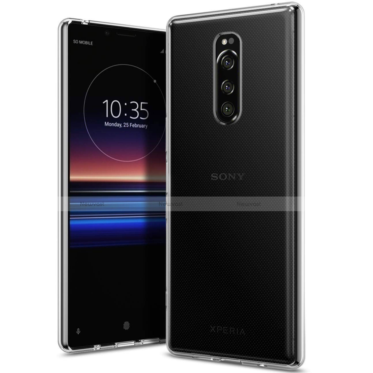 Ultra-thin Transparent TPU Soft Case Cover for Sony Xperia 1 Clear