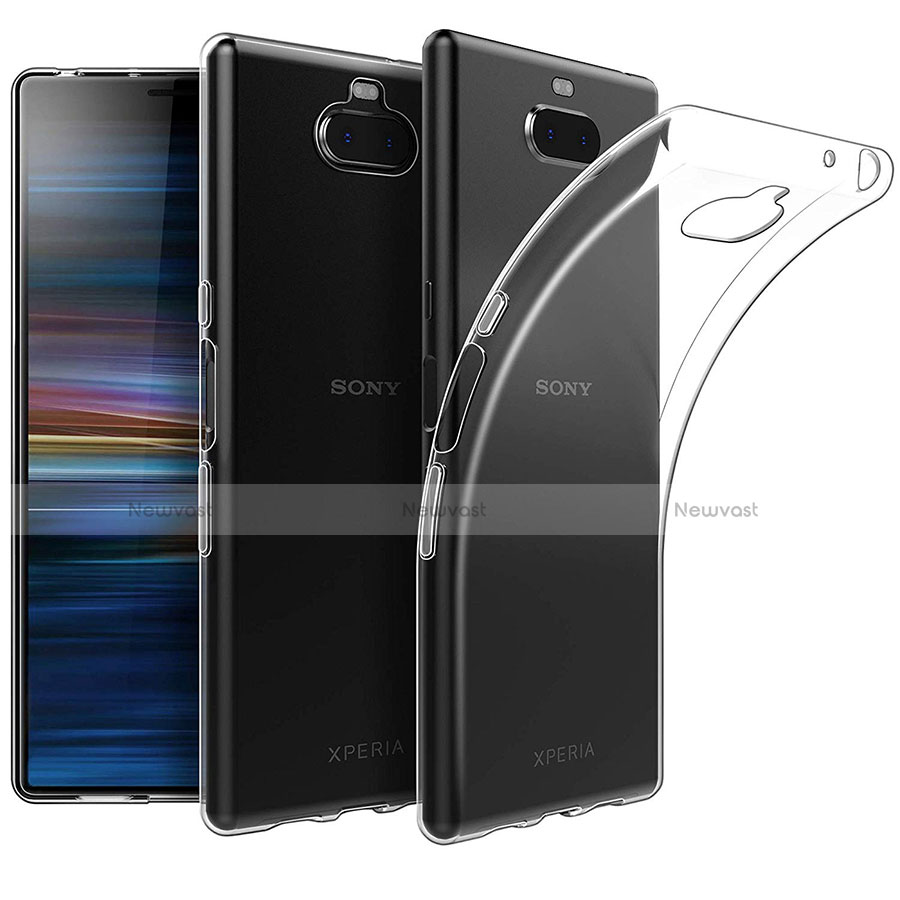 Ultra-thin Transparent TPU Soft Case Cover for Sony Xperia 10 Plus Clear