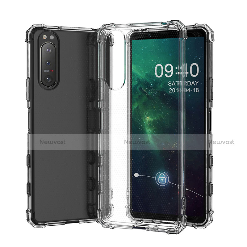 Ultra-thin Transparent TPU Soft Case Cover for Sony Xperia 5 II Clear