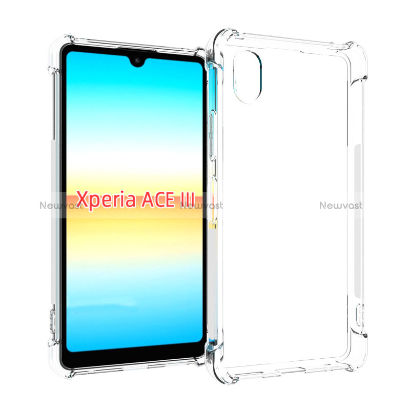 Ultra-thin Transparent TPU Soft Case Cover for Sony Xperia Ace III Clear