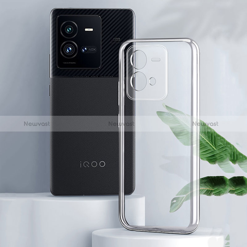 Ultra-thin Transparent TPU Soft Case Cover for Vivo iQOO 10 Pro 5G Clear