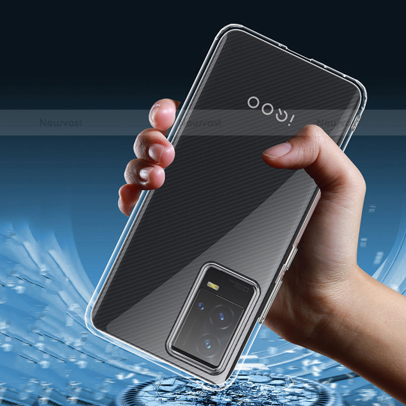 Ultra-thin Transparent TPU Soft Case Cover for Vivo iQOO 8 Pro 5G Clear