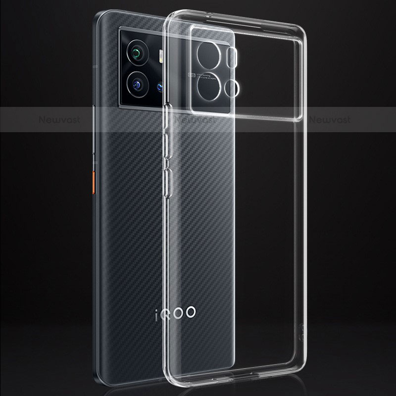 Ultra-thin Transparent TPU Soft Case Cover for Vivo iQOO 9 5G Clear