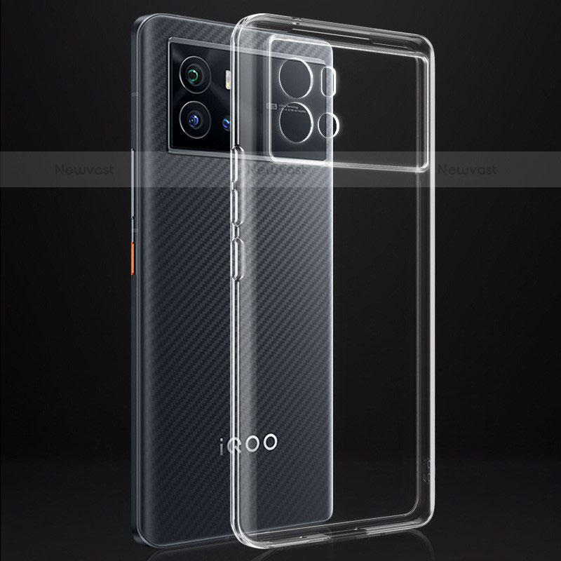 Ultra-thin Transparent TPU Soft Case Cover for Vivo iQOO 9 Pro 5G Clear