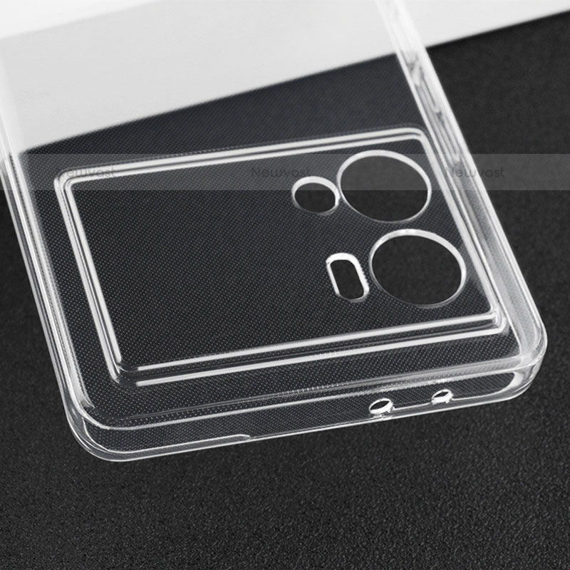 Ultra-thin Transparent TPU Soft Case Cover for Vivo iQOO 9 Pro 5G Clear