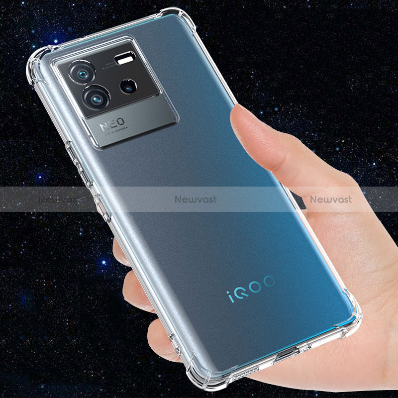 Ultra-thin Transparent TPU Soft Case Cover for Vivo iQOO Neo6 5G Clear