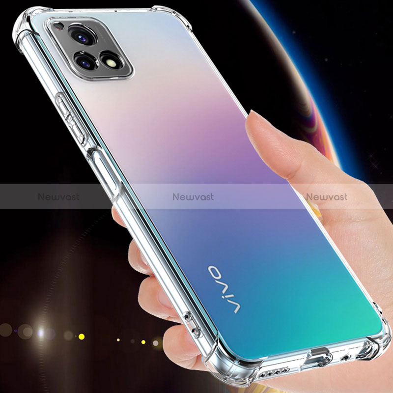 Ultra-thin Transparent TPU Soft Case Cover for Vivo iQOO U3x 5G Clear