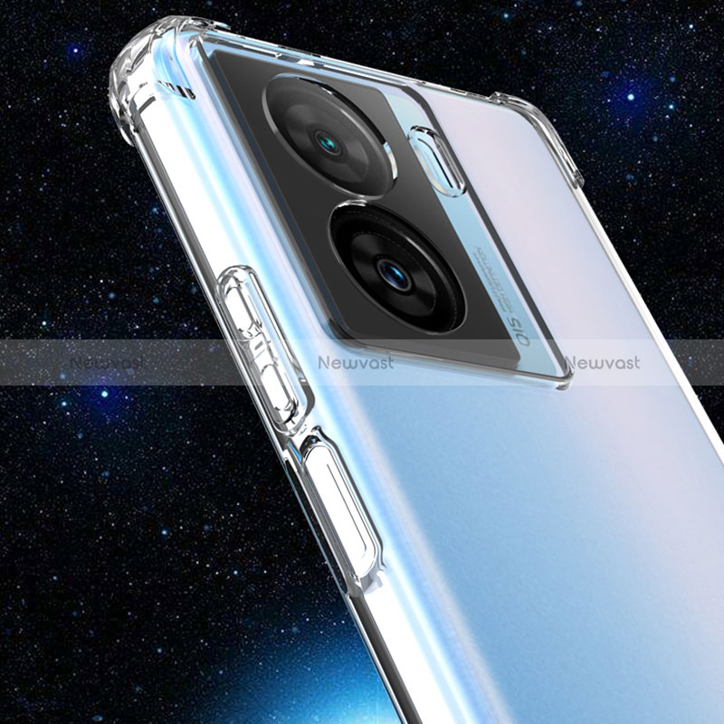 Ultra-thin Transparent TPU Soft Case Cover for Vivo iQOO Z7 5G Clear