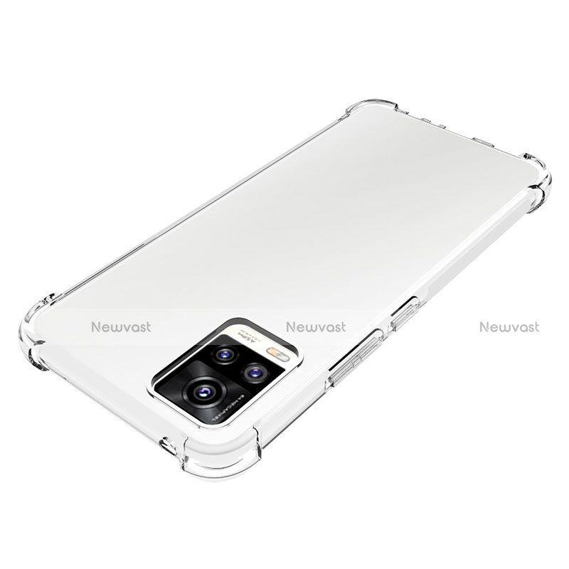 Ultra-thin Transparent TPU Soft Case Cover for Vivo V20 Clear