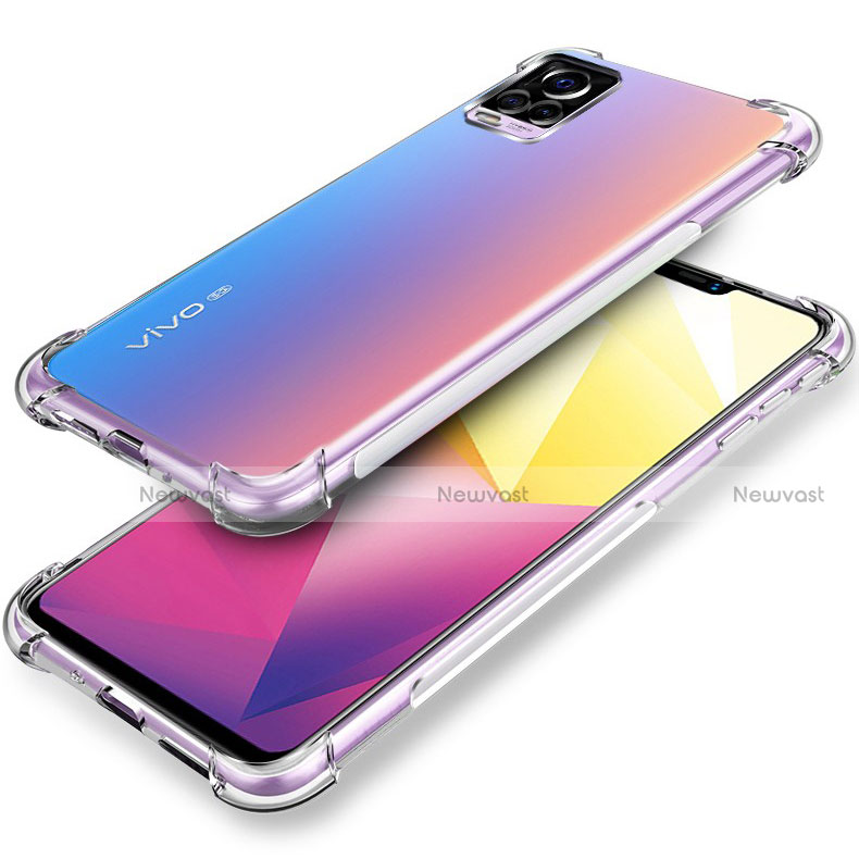 Ultra-thin Transparent TPU Soft Case Cover for Vivo V20 Pro 5G Clear