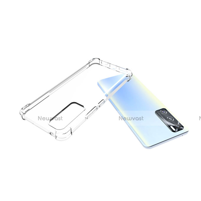 Ultra-thin Transparent TPU Soft Case Cover for Vivo V20 SE Clear